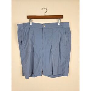 Athleta Women's Trekkie Bermuda‎ 2.0 Shorts Size 20 Blue Nylon Spandex